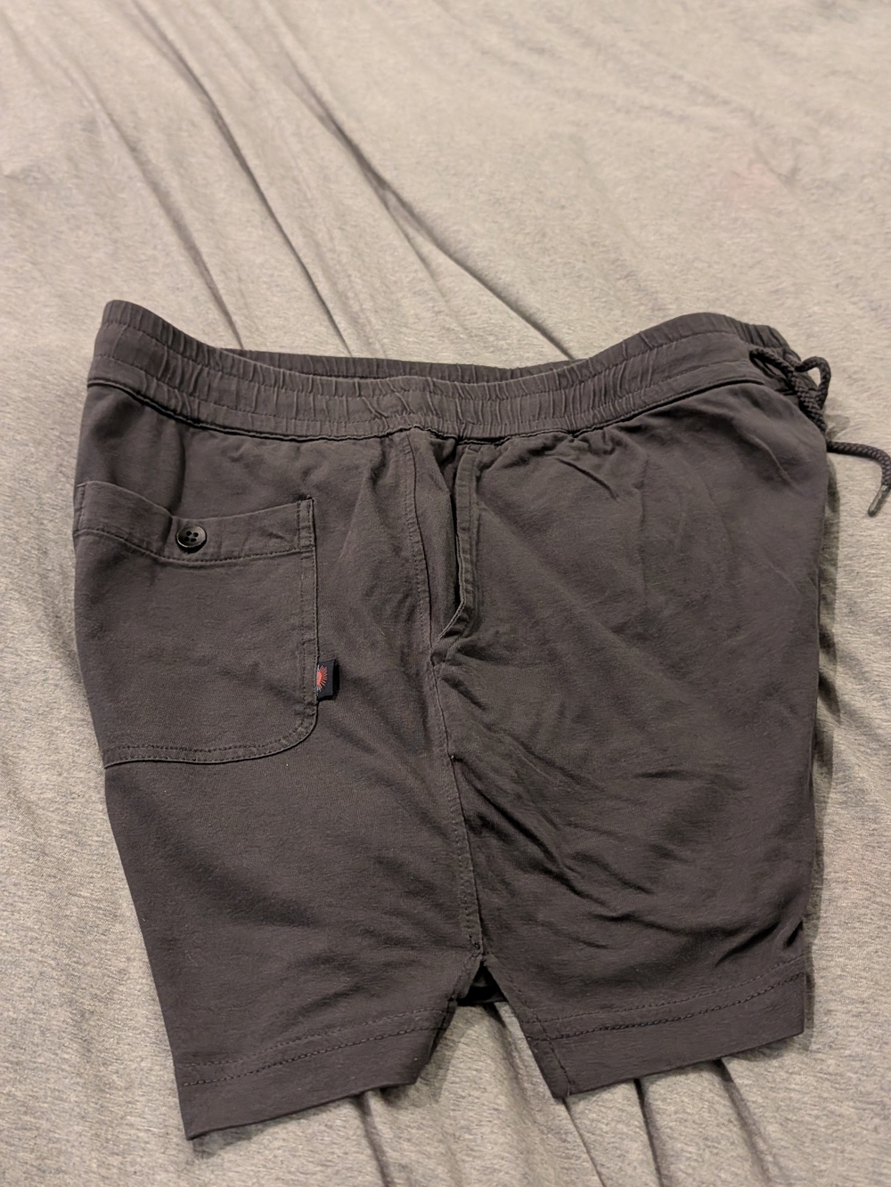 Faherty Slate Gray Drawstring Shorts - Picture 3 of 6